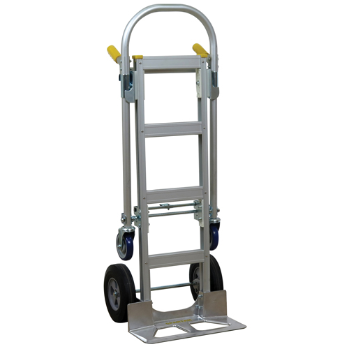 SPTN-JR-T18-SR Spartan Jr. Convertible Hand Truck, Aluminum, 1000 lbs. Capacity Maritime Industrial Rubber