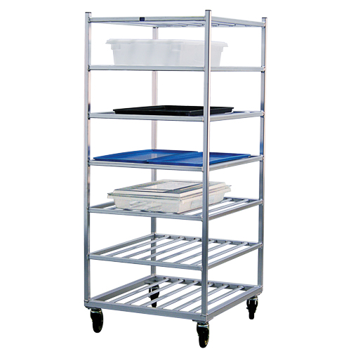 Shelf Cart, 7 Tiers, 28-1/2" W x 69" H x 32" D, 525 lbs. Capacity Maritime Industrial Rubber