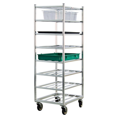 Shelf Cart, 8 Tiers, 20-7/8" W x 67" H x 27" D, 600 lbs. Capacity Maritime Industrial Rubber