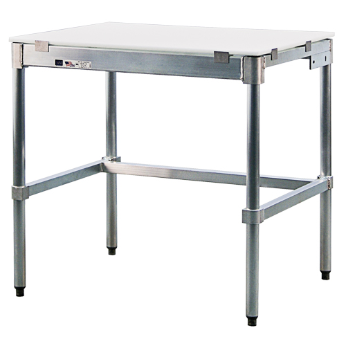 &eacute;tabli avec dessus en poly, 84" la x 24" p x 35-1/2" h, Capacit&eacute; 1200 lb Maritime Industrial Rubber