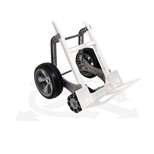 Self-Stabilizing Aluminum Hand Truck Conversion Kit Maritime Industrial Rubber