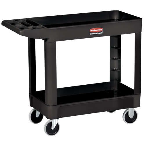 Chariot utilitaire robuste - 4500-89, 2 tiers, 18" x 33-1/4" x 39", Capacit&eacute; 500 lb Maritime Industrial Rubber