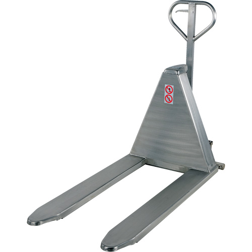 Table &eacute;l&eacute;vatrice de palettes, 45" lo x 26-3/4" la, Acier inoxydable, Capacit&eacute; de 2000 lb Maritime Industrial Rubber
