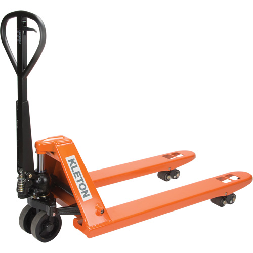 Super Heavy-Duty Manual Pallet Truck, Steel, 48" L x 27" W, 11000 lbs. Capacity Maritime Industrial Rubber