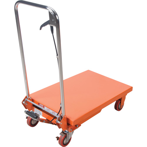 Hydraulic Scissor Lift Table, 27-1/2" L x 17-3/4" W, Steel, 330 lbs. Capacity Maritime Industrial Rubber
