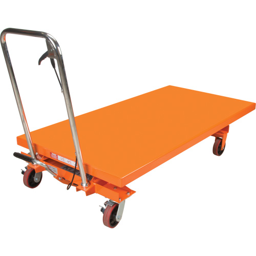 Hydraulic Scissor Lift Table, 63" L x 31-1/2" W, Steel, 1100 lbs. Capacity Maritime Industrial Rubber