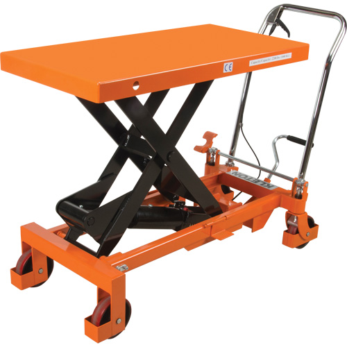 Hydraulic Scissor Lift Table, 40" L x 20 " W, Steel, 2200 lbs. Capacity Maritime Industrial Rubber