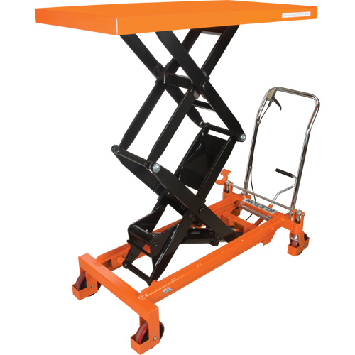 Hydraulic Scissor Lift Table, 48" L x 24" W, Steel, 1540 lbs. Capacity Maritime Industrial Rubber
