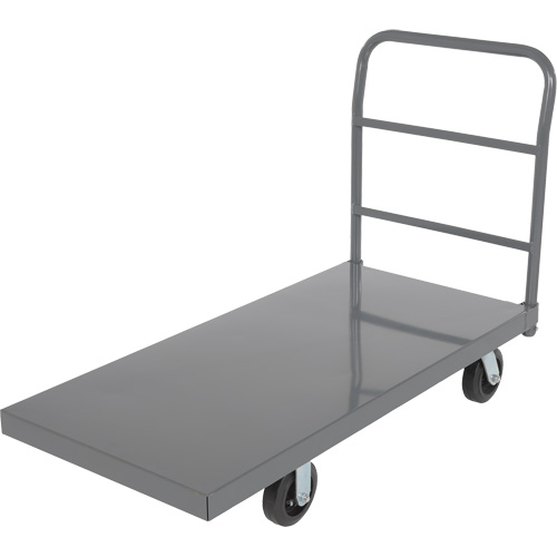 Chariot &agrave; plateforme, 48" lo x 24" la x Capacit&eacute; 2000 lb, Roues en Caoutchouc Maritime Industrial Rubber