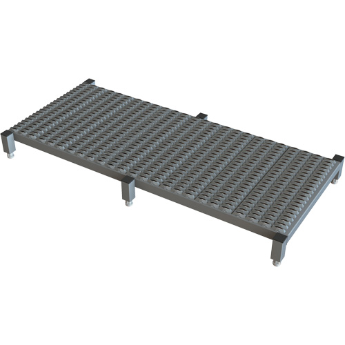Plateforme de travail en une &eacute;tape &agrave; hauteur r&eacute;glable, 24" la x 59" pr, Capacit&eacute; de 800 lb, Enti&egrave;rement soud&eacute; Maritime Industrial Rubber