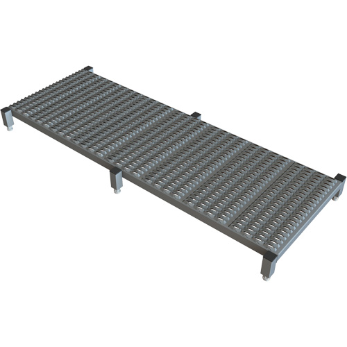 Plateforme de travail en une &eacute;tape &agrave; hauteur r&eacute;glable, 24" la x 71" pr, Capacit&eacute; de 800 lb, Enti&egrave;rement soud&eacute; Maritime Industrial Rubber