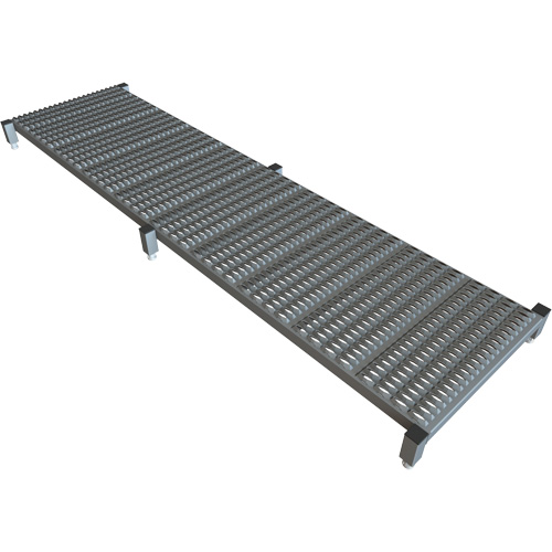 Plateforme de travail en une &eacute;tape &agrave; hauteur r&eacute;glable, 24" la x 97" pr, Capacit&eacute; de 800 lb, Enti&egrave;rement soud&eacute; Maritime Industrial Rubber