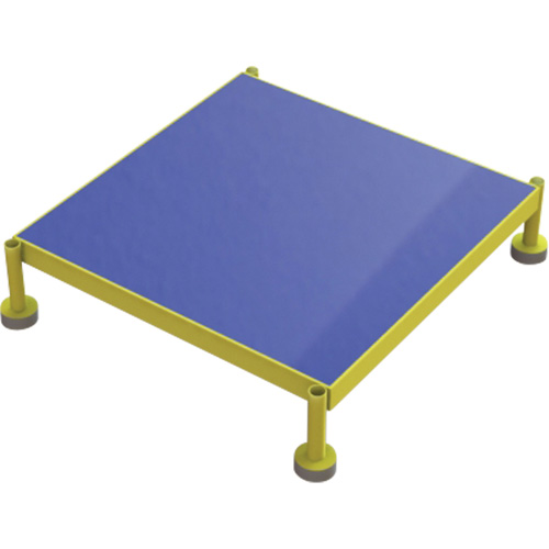 Plateforme de travail en une &eacute;tape &agrave; hauteur r&eacute;glable, 24" la x 24" pr, Capacit&eacute; de 800 lb, Enti&egrave;rement soud&eacute; Maritime Industrial Rubber
