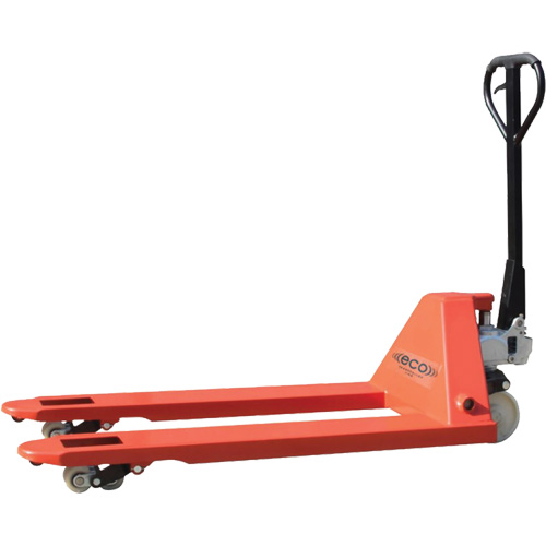 Transpalette de s&eacute;rie lourde Eco, Acier, 48" lo x 27" la, Capacit&eacute; 11000 lb Maritime Industrial Rubber
