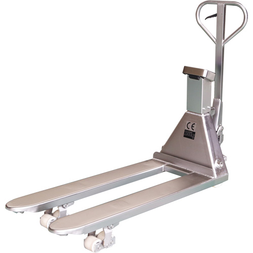 Transpalette avec balance Eco, 48" lo x 27" la, Capacit&eacute; de 4400 lb Maritime Industrial Rubber