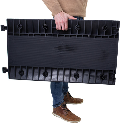 Powerhouse Heavy-Duty Straight Cable Protector, 5 Channels, 36" L x 19.75" W x 2.25" H Maritime Industrial Rubber