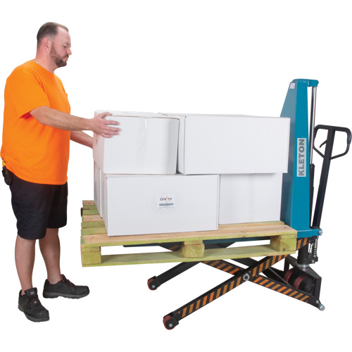 Manual Scissor Skid Lift, 45-1/4" L x 27" W, Steel, 3300 lbs. Capacity Maritime Industrial Rubber