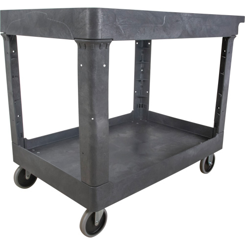 Utility Service Cart, 2 Tiers, 24-5/8" x 32-1/2" x 40", 550 lbs. Capacity Maritime Industrial Rubber