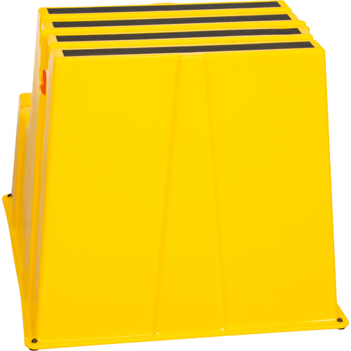 Industrial Step Stool, 2 Steps, 26" x 22-7/16" x 19-11/16" High Maritime Industrial Rubber