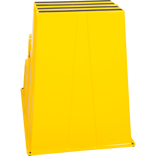 Industrial Step Stool, 3 Steps, 34-13/16" x 22-7/16" x 28-1/2" High Maritime Industrial Rubber