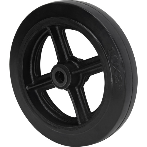 Roue en caoutchouc moul&eacute;, 10" (254 mm) dia. x 2" (50,8 mm) la, Capacit&eacute; de 948 lb (430 kg) Maritime Industrial Rubber