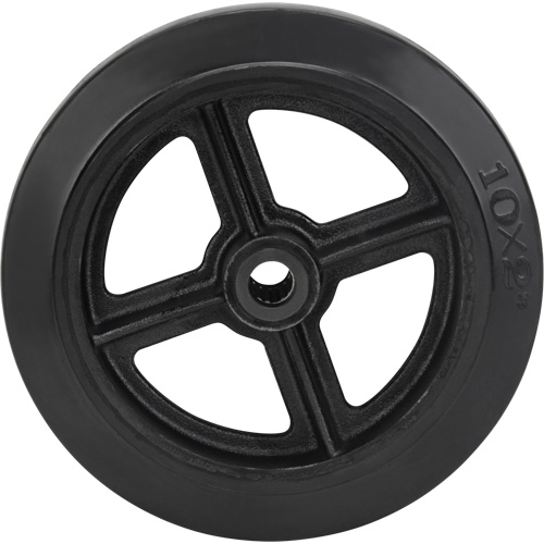 Roue en caoutchouc moul&eacute;, 10" (254 mm) dia. x 2" (50,8 mm) la, Capacit&eacute; de 948 lb (430 kg) Maritime Industrial Rubber