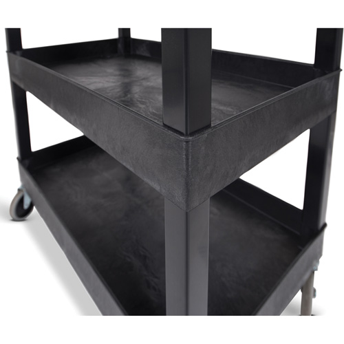 Tub Cart, 3 Tiers, 35-1/4" x 36-1/4" x 18", 300 lbs. Capacity Maritime Industrial Rubber
