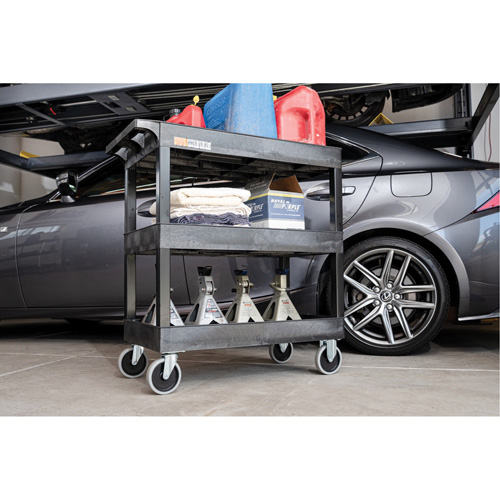 Tub Cart, 3 Tiers, 35-1/4" x 37-1/4" x 18", 375 lbs. Capacity Maritime Industrial Rubber