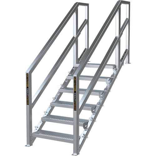 Syst&egrave;me d'escalier modulaire pour la construction de 6-10 marches SmartStairs, 75" ha Maritime Industrial Rubber