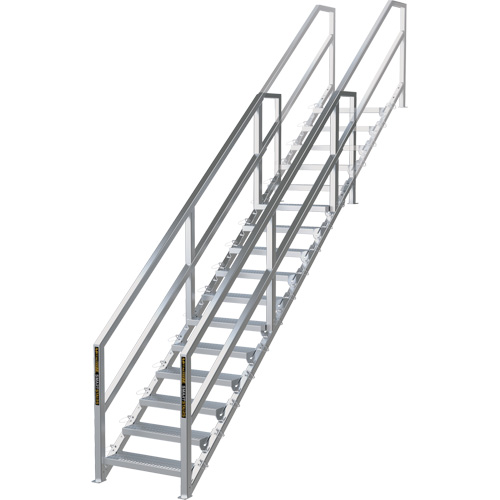 Syst&egrave;me d'escalier modulaire pour la construction de 11-16 marches SmartStairs, 120" ha Maritime Industrial Rubber