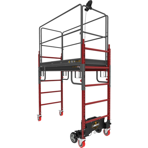 Trousse compl&egrave;te d'&eacute;chafaud motoris&eacute; Buildman Baker 6', 31" p x 118-3/4" h Maritime Industrial Rubber