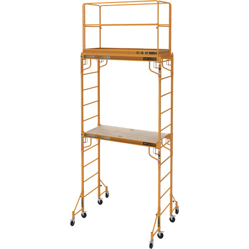 Complete 12' Drywall Baker Scaffold Tower Set, 58-1/2" D x 183" H Maritime Industrial Rubber
