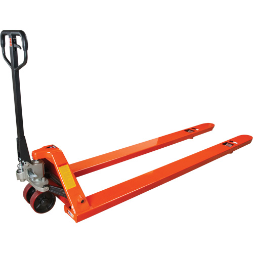Transpalettes hydrauliques &agrave; fourche de 8', 96" lo x 27" la, capacit&eacute; 4400 lb Maritime Industrial Rubber