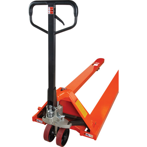 Transpalettes hydrauliques &agrave; fourche de 8', 96" lo x 27" la, capacit&eacute; 4400 lb Maritime Industrial Rubber