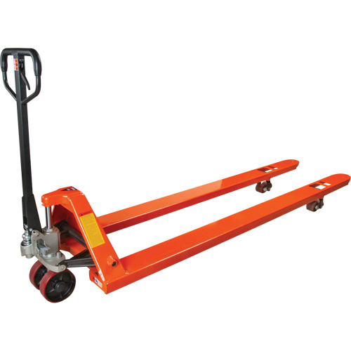 Transpalettes hydrauliques &agrave; fourche de 8', 96" lo x 27" la, capacit&eacute; 4400 lb Maritime Industrial Rubber