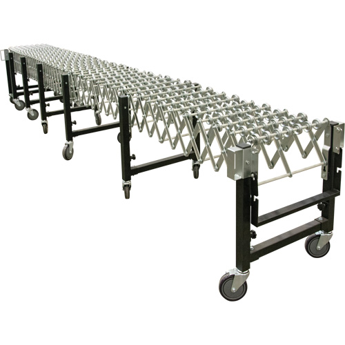 Expandable Conveyor, 23" W x 24' L, 200 lbs. per lin. ft. Capacity Maritime Industrial Rubber