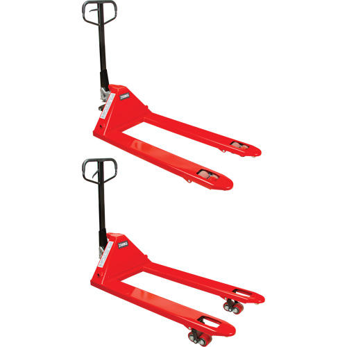 Transpalette manuel, Acier, 48" lo x 27" la, Capacit&eacute; 5500 lb Maritime Industrial Rubber