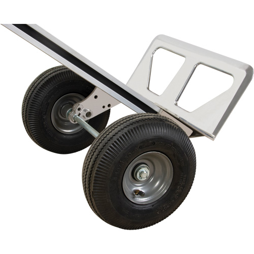 3-in-1 Convertible Hand Truck, Aluminum, 600 lbs. Capacity Maritime Industrial Rubber