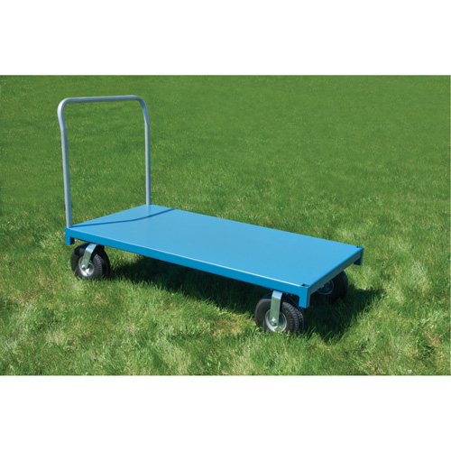Outdoor Platform Truck, 96" L x 48" W, 1200 lbs. Capacity, Flat Free Casters Maritime Industrial Rubber