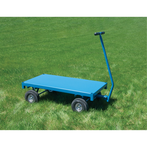 Outdoor Platform Wagon Truck, 36" W x 72" L, 1000 lbs. Capacity Maritime Industrial Rubber