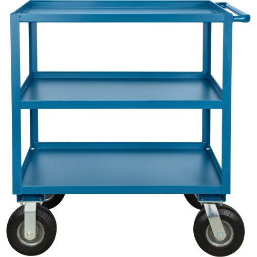 Outdoor Shelf Cart, 3 Tiers, 24" W x 39" H x 51" D, 1200 lbs. Capacity Maritime Industrial Rubber
