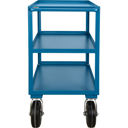 Outdoor Shelf Cart, 3 Tiers, 24" W x 39" H x 51" D, 1200 lbs. Capacity Maritime Industrial Rubber