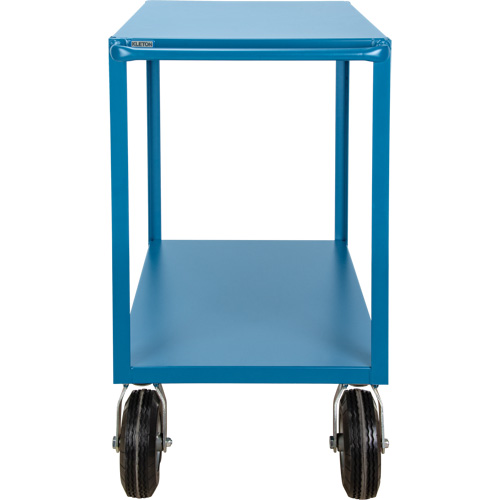 Outdoor Shelf Cart, 2 Tiers, 24" W x 39" H x 51" D, 1200 lbs. Capacity Maritime Industrial Rubber