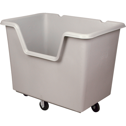 Starcart Easy-Access Box Truck, Polyethylene, 46" L x 31" W x 49" H, 24 cu. ft. Volume, 900 lbs. Capacity Maritime Industrial Rubber