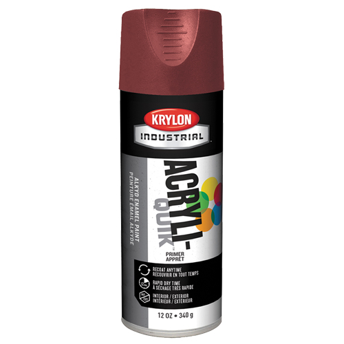 Industrial Acryli-Quik Lacquer, Ruddy Brown, Very Flat, 12 oz., Aerosol Can Maritime Industrial Rubber