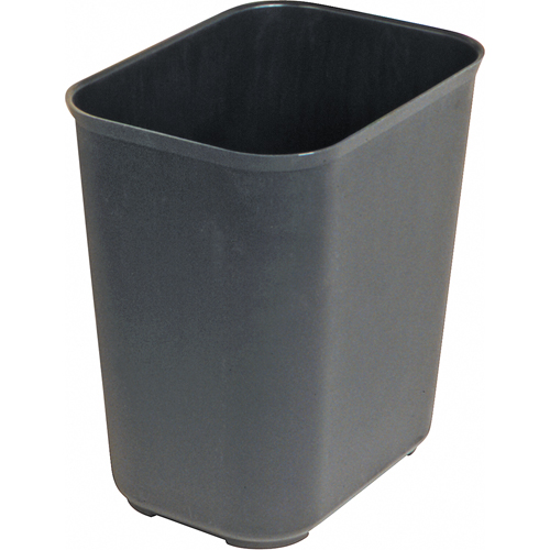 Fire Resistant Wastebasket, 14 Quarts, Fiberglass Maritime Industrial Rubber