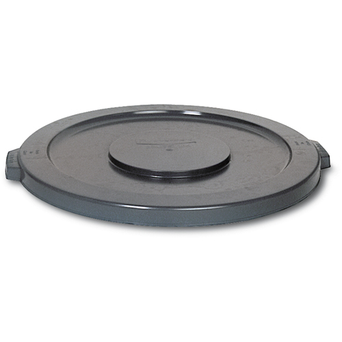 Couvercles ronds Brute, Couvercle plat, Plastique/Poly&eacute;thyl&egrave;ne, Convient aux contenants 15-5/8" dia. Maritime Industrial Rubber