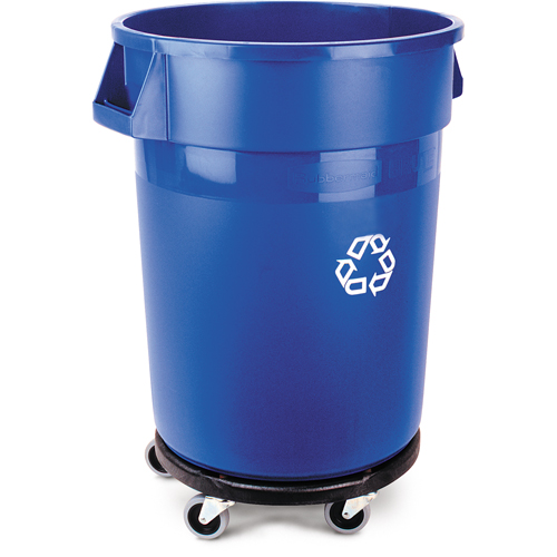 Contenant de collecte des d&eacute;chets recyclable Brute, Vrac, Plastique, 32 gal. US Maritime Industrial Rubber