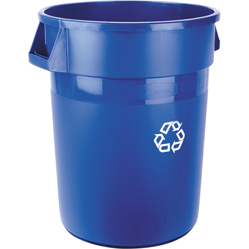 Contenant de collecte des d&eacute;chets recyclable Brute, Vrac, Plastique, 32 gal. US Maritime Industrial Rubber
