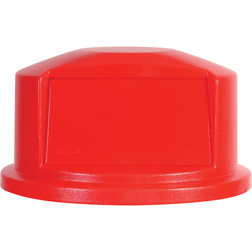 Round Brute&reg; Tops, Dome Lid, Plastic/Polyethylene, Fits Container Size: 22" Dia. Maritime Industrial Rubber
